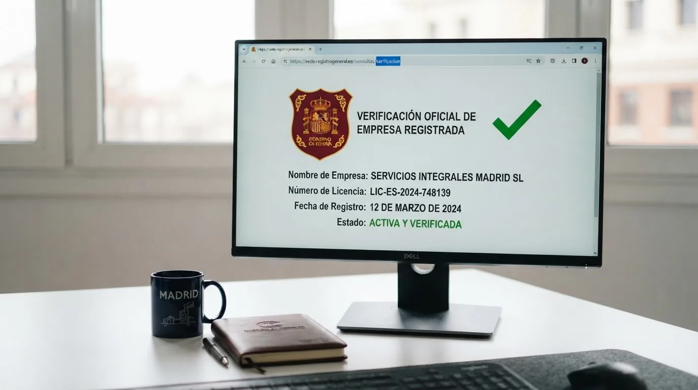 Una pantalla de ordenador mostrando el sitio ordenacionjuego.es con el escudo de la DGOJ y un dominio .es resaltado en la barra de direcciones